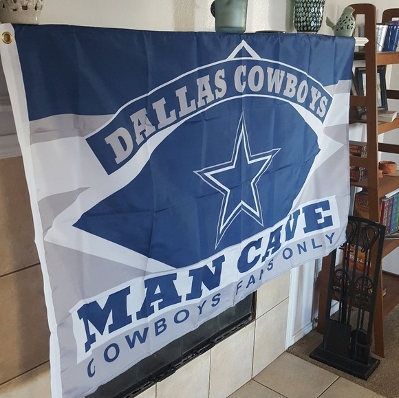Dallas Cowboys Mancave Flag Banner New 3x5 Ft Tailgate Gameday Garage - Picture 2 of 2